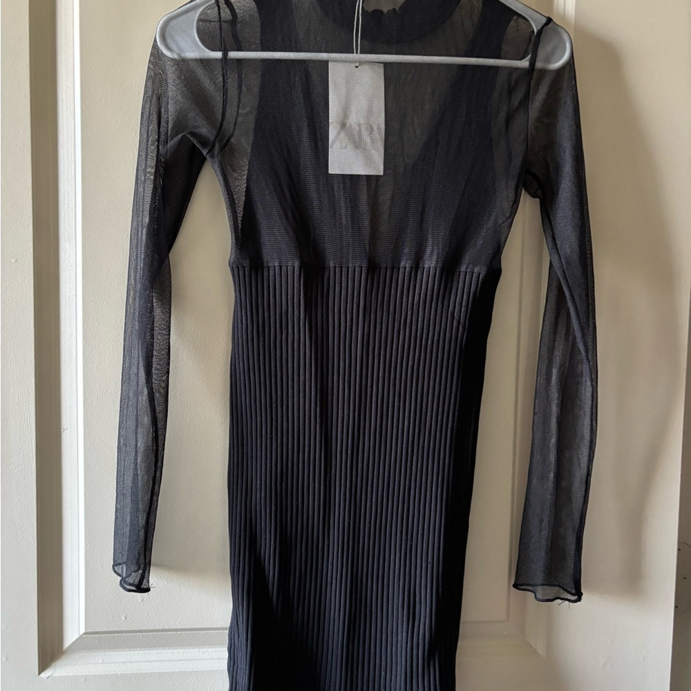 COMBINATION TULLE DRESS - ZARA - Picture 4 of 9